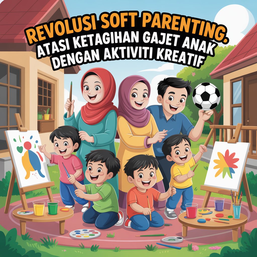 REVOLUSI SOFT PARENTING ATASI KETAGIHAN GAJET ANAK DENGAN AKTIVITI KREATIF